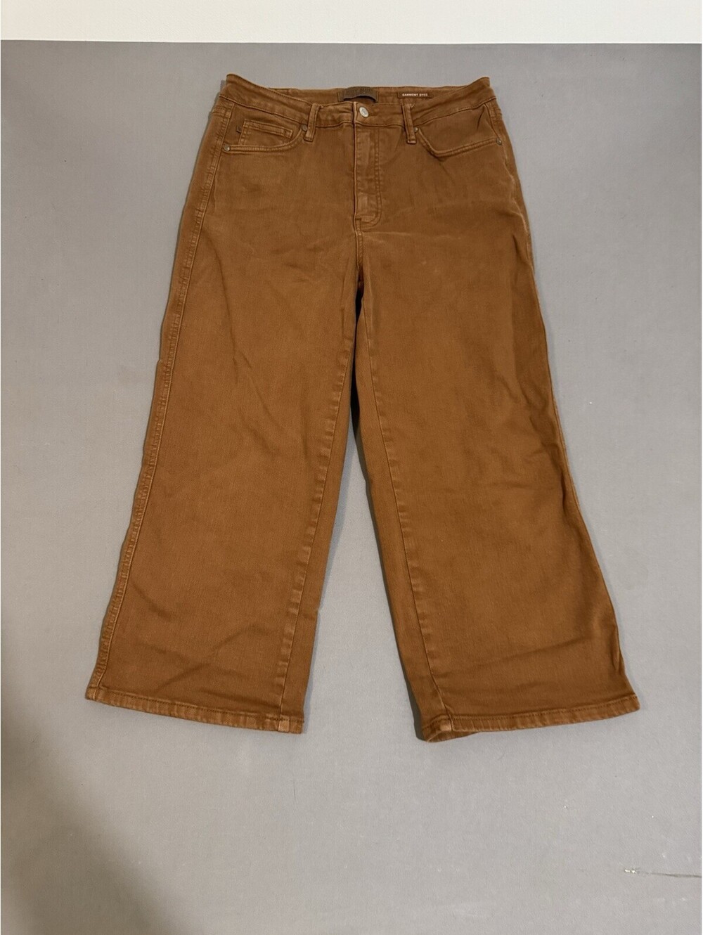 Judy Blue Jeans Womens 32 Brown High Waisted Tummy Control Crop JB88805C Fall
